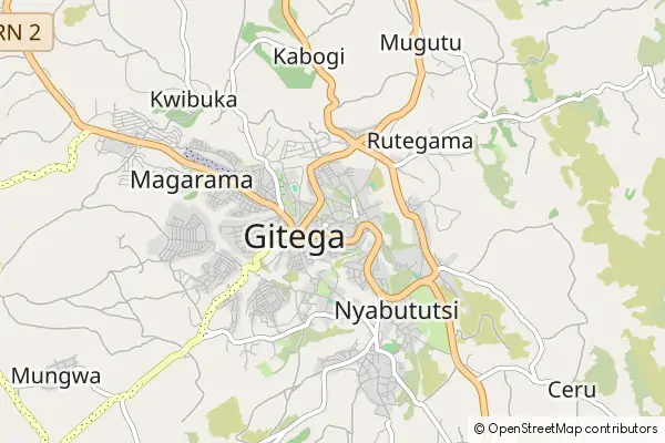 Mapa Gitega