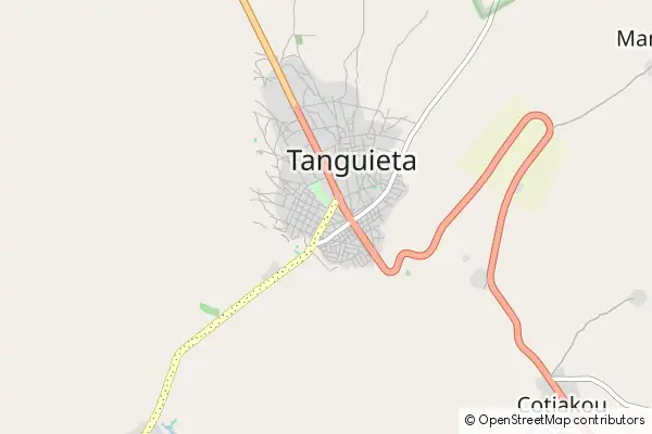 Mapa Tanguiéta