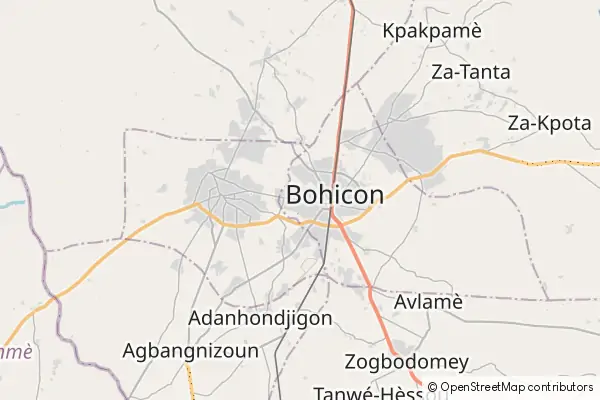 Mapa Bohicon