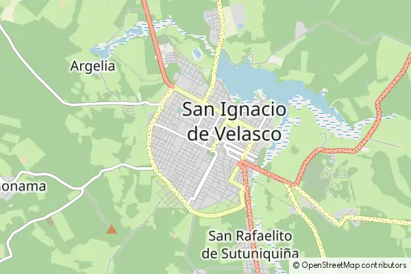 Mapa San Ignacio de Velasco