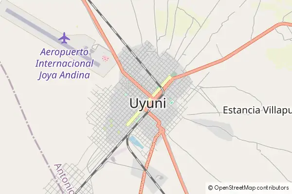 Mapa Uyuni