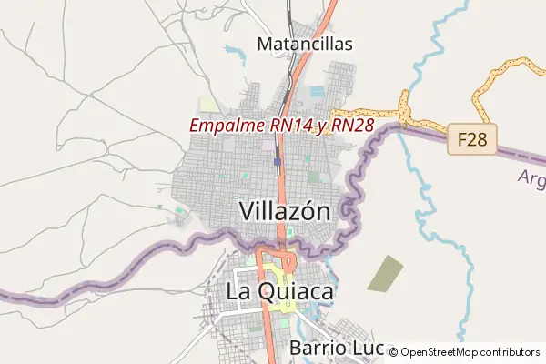 Mapa Villazón