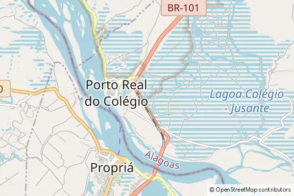 Mapa Porto Real do Colégio