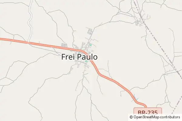 Mapa Frei Paulo