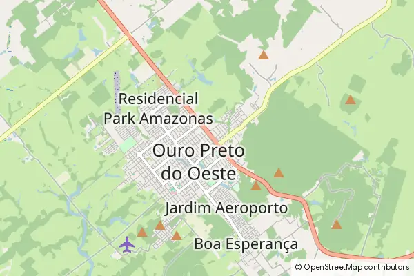 Mapa Ouro Preto do Oeste