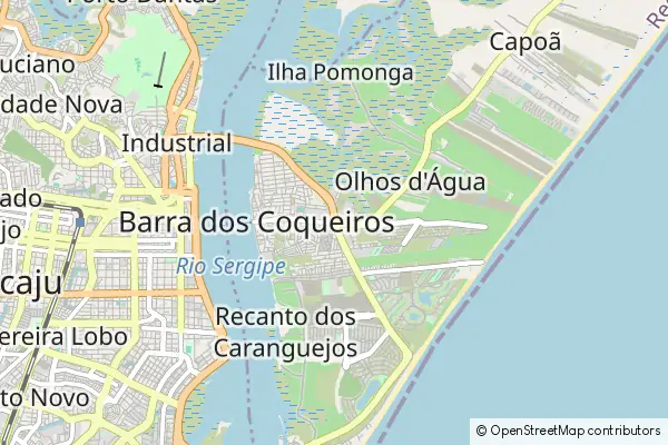 Mapa Barra dos Coqueiros