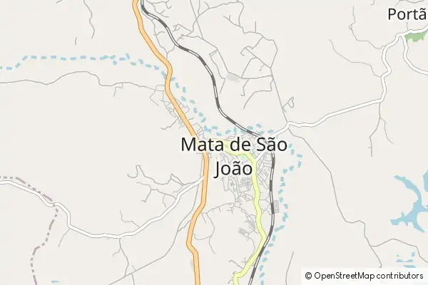 Mapa Mata de São João