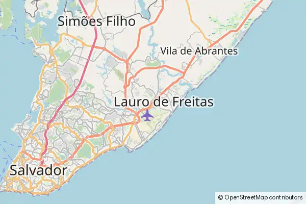 Mapa Lauro de Freitas