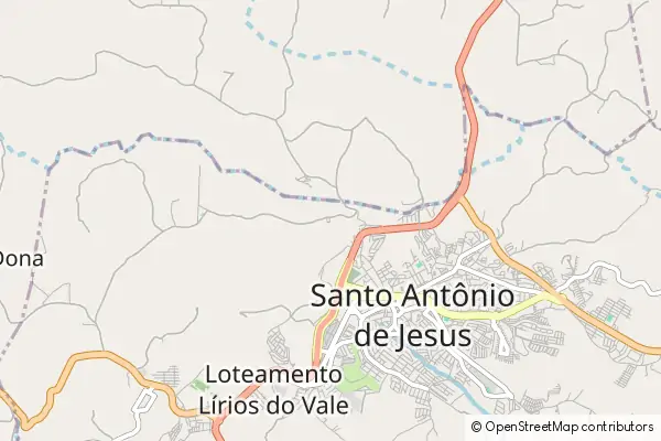 Mapa Santo Antônio de Jesus