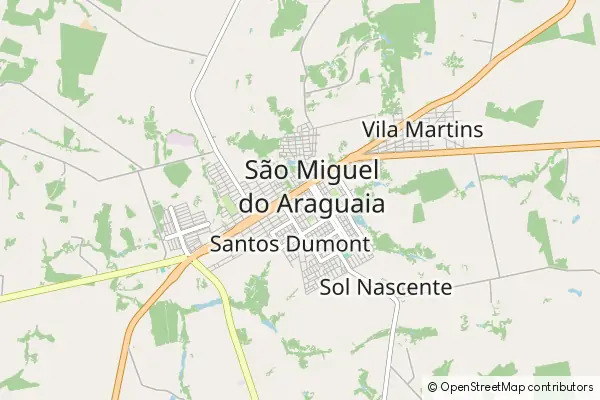 Mapa São Miguel do Araguaia