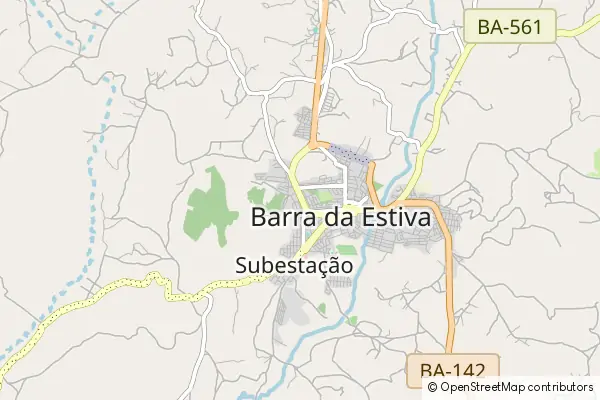 Mapa Barra da Estiva