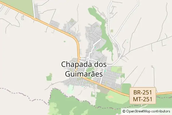 Mapa Chapada dos Guimarães