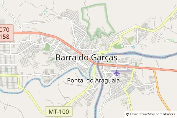 Mapa Barra do Garças