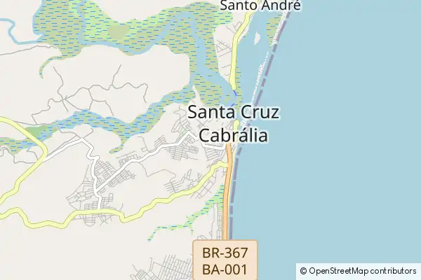 Mapa Santa Cruz Cabrália