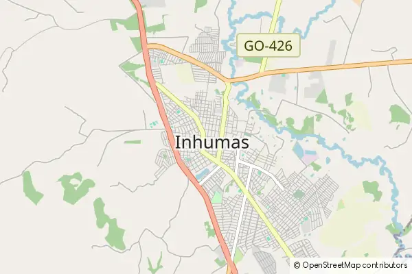 Mapa Inhumas