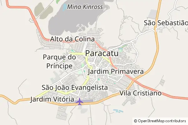 Mapa Paracatu