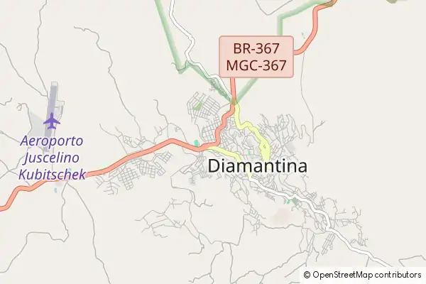 Mapa Diamantina