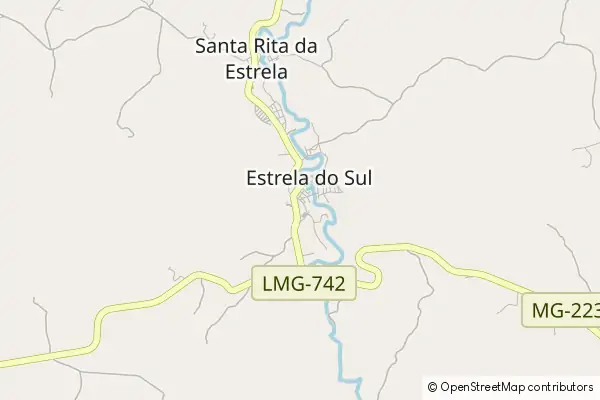 Mapa Estrela do Sul