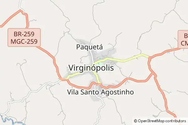 Mapa Virginópolis