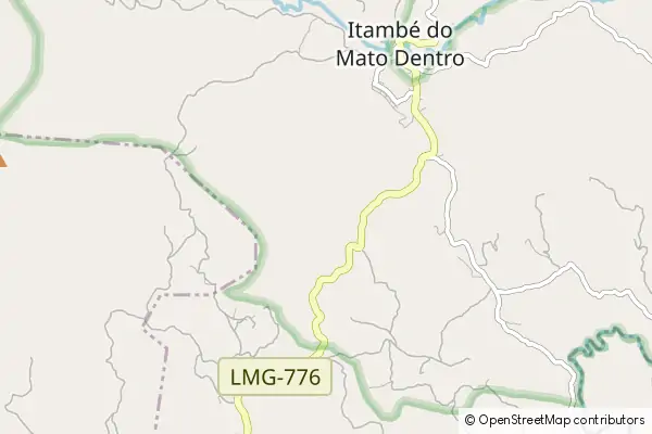 Mapa Itambé do Mato Dentro