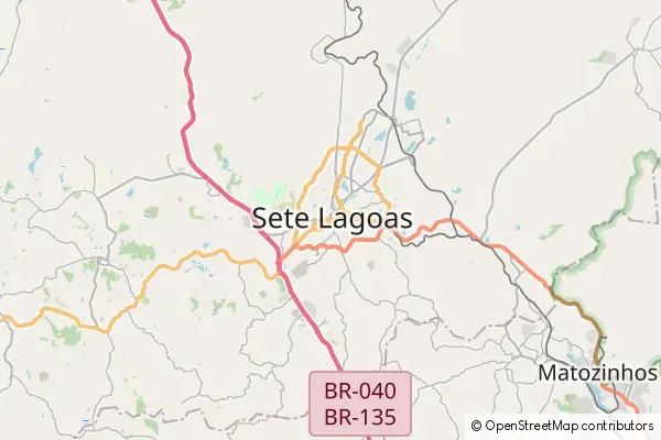Mapa Sete Lagoas
