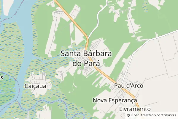 Mapa Santa Bárbara do Pará