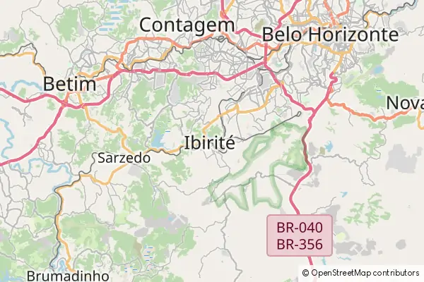 Mapa Ibirité