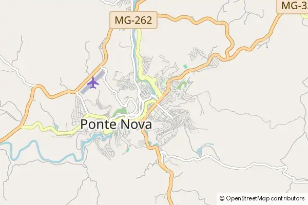 Mapa Ponte Nova