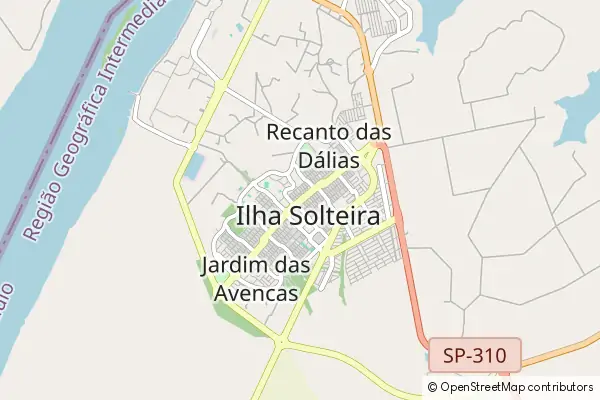 Mapa Ilha Solteira