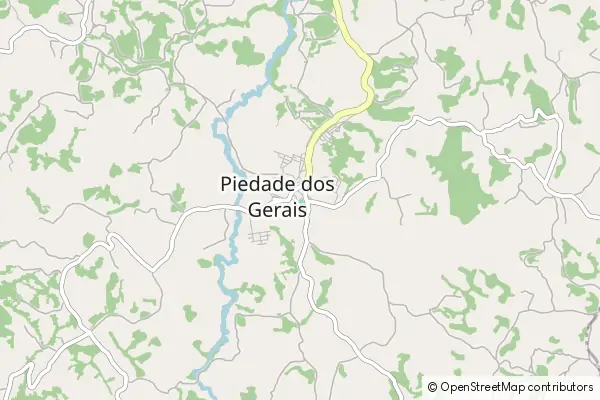 Mapa Piedade dos Gerais