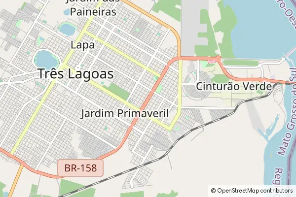 Mapa Três Lagoas