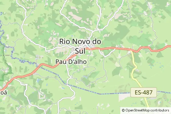 Mapa Rio Novo do Sul