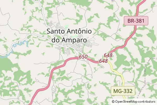 Mapa Santo Antônio do Amparo