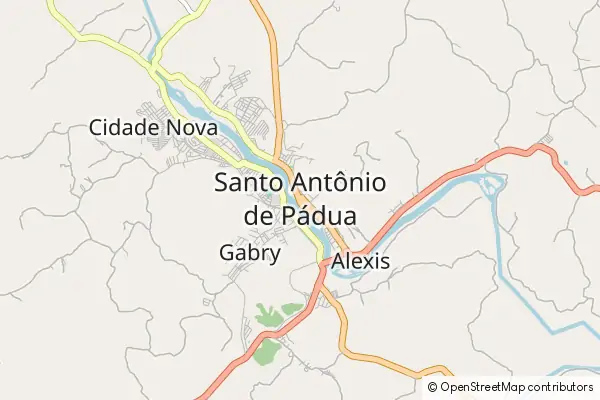 Mapa Santo Antônio de Pádua