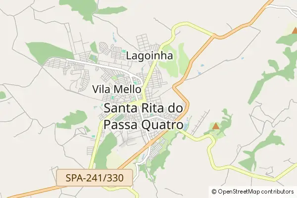 Mapa Santa Rita do Passa Quatro