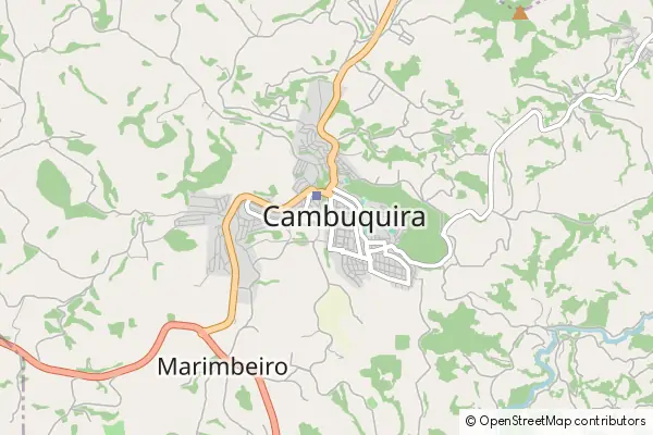 Mapa Cambuquira