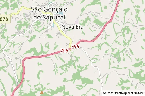 Mapa São Gonçalo do Sapucaí