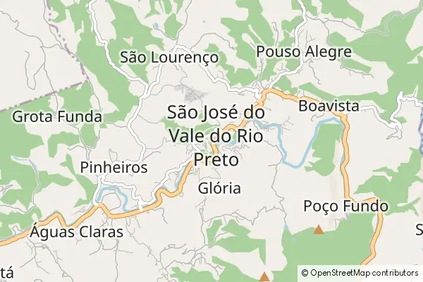 Mapa São José do Vale do Rio Preto