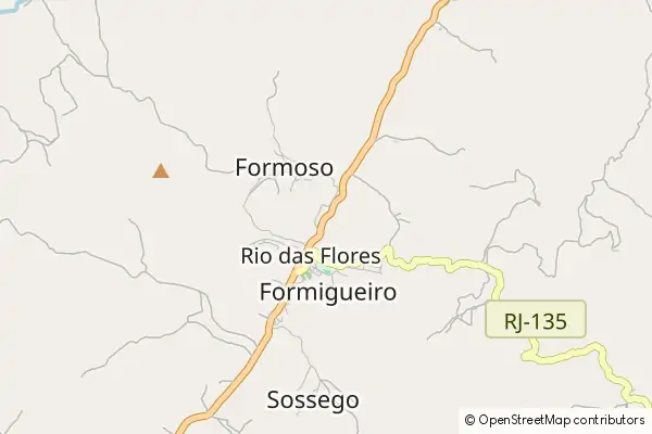 Mapa Rio das Flores