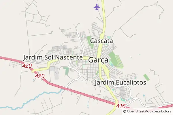 Mapa: Garça • © OpenStreetMap contributors Mapa Garça