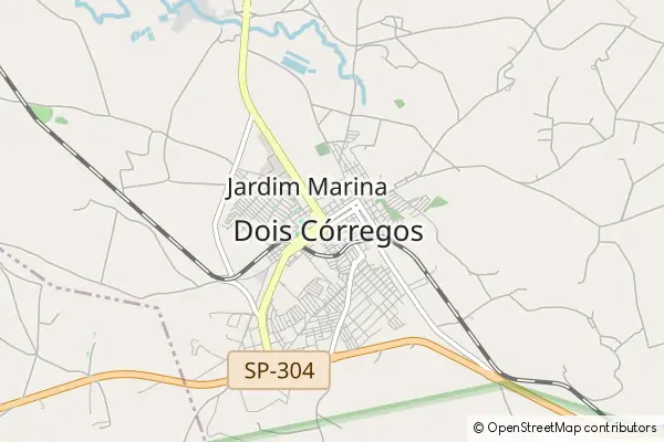 Mapa Dois Córregos