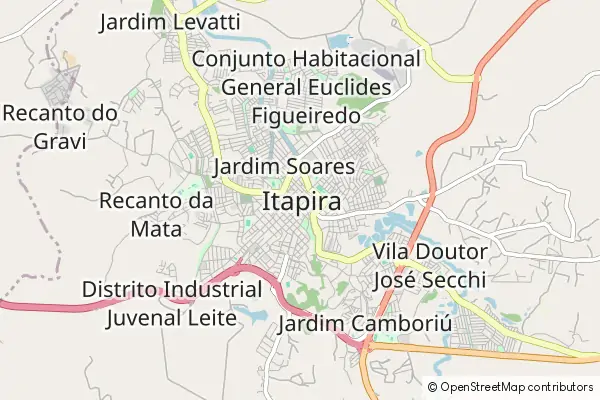 Mapa Itapira