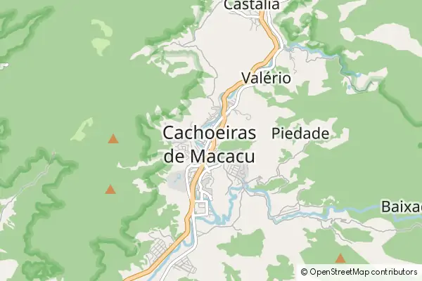 Mapa Cachoeiras de Macacu