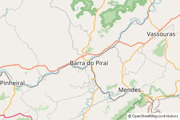 Mapa Barra do Piraí