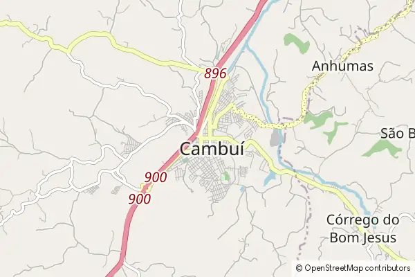 Mapa Cambuí