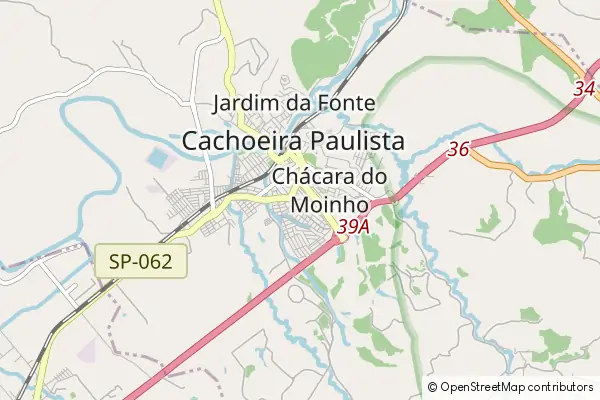 Mapa Cachoeira Paulista