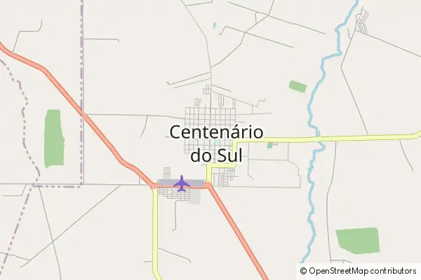 Mapa Centenário do Sul