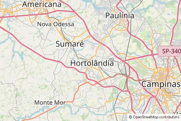 Mapa Hortolândia