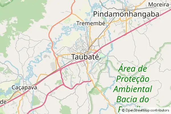 Mapa Taubaté