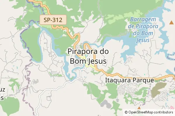 Mapa Pirapora do Bom Jesus